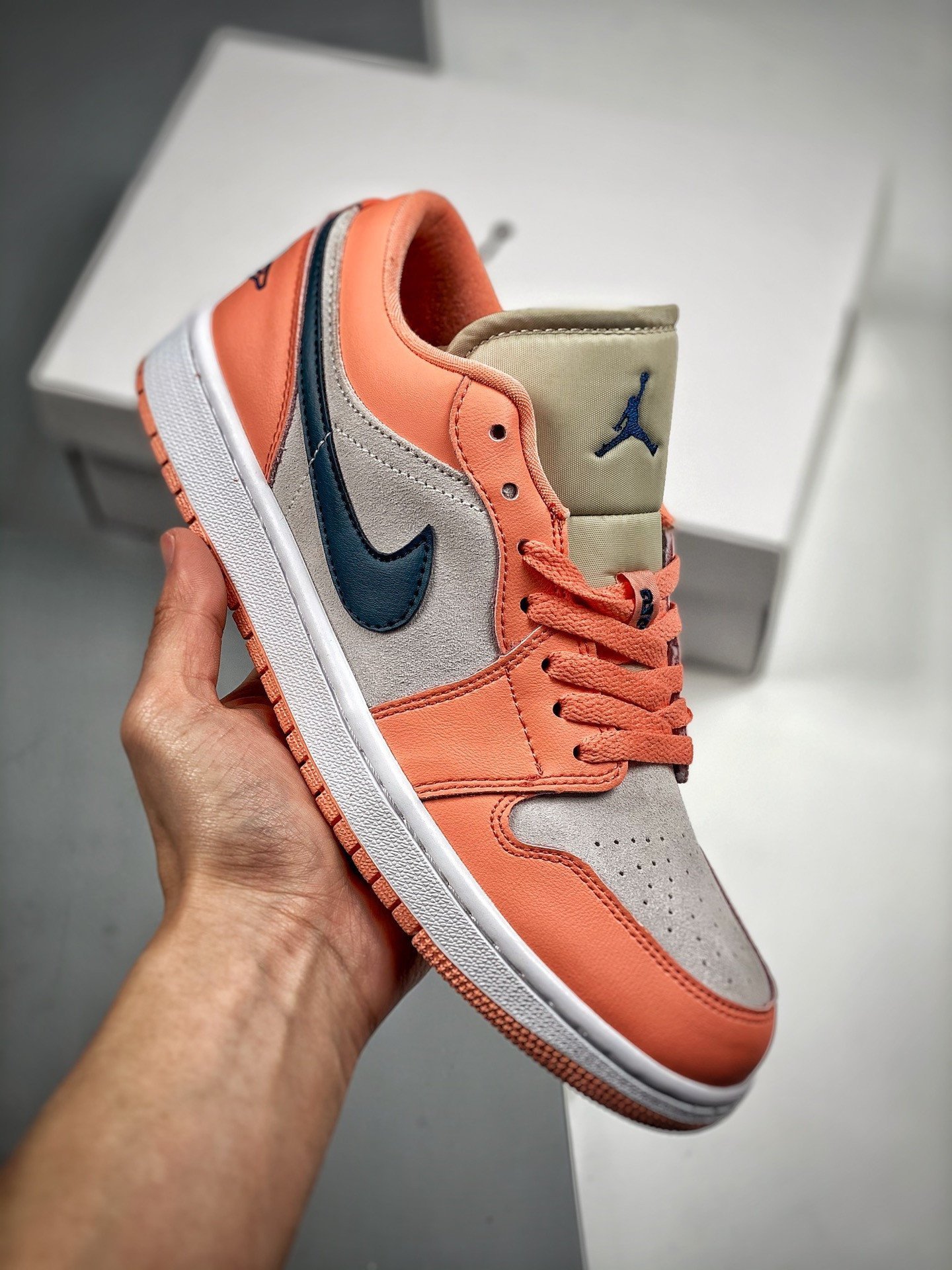 Air Jordan 1 Low Light Madder Root/Dark Teal Green DC0774-800