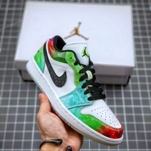 Air Jordan 1 Low ” Galaxy” White Multi