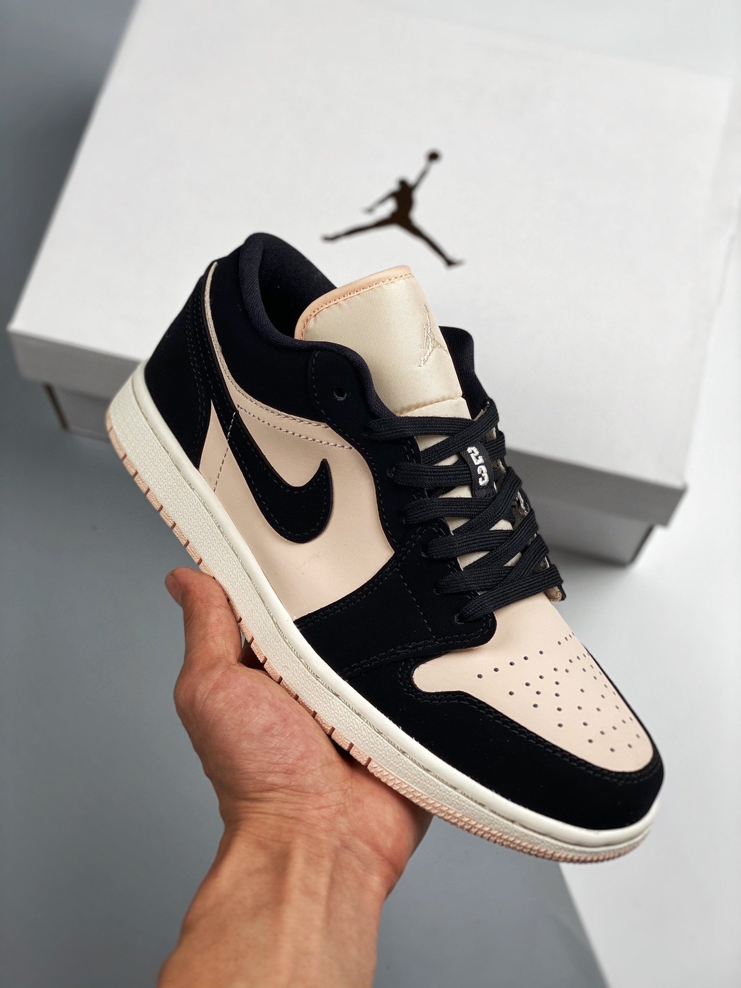Air Jordan 1 Low Black/Guava Ice/Sail DC0774-003