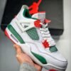 Air Jordan 4 Retro ” Do The Right Thing” White/Gorge Green-Varsity Red