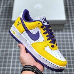 Nike Air Force 1 ?Kobe Bryant? White/Varsity Purple-Varsity Maize