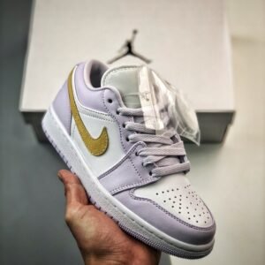 Air Jordan 1 Low Barely Grape/Lemon Wash-White DC0774-501