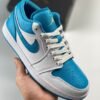 Air Jordan 1 Low ” Aquatone” White Teal 553558-174