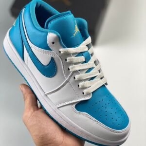 Air Jordan 1 Low ” Aquatone” White Teal 553558-174