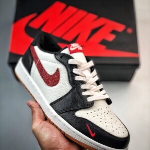 Air Jordan 1 Low OG Black White Red