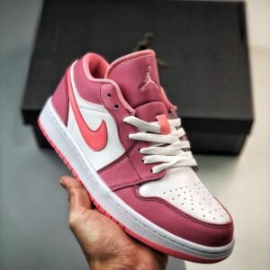 Air Jordan 1 Low Desert Berry/Coral Chalk-White 553560-616