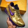 Undefeated x Nike Kobe 5 Protro ? Hall of Fame ? Metallic Gold/Field Purple-Multi-Color