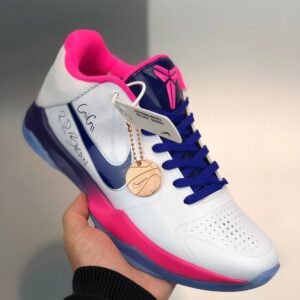 Nike Kobe 5 Protro ? Kay Yow ? White/Pink-Blue