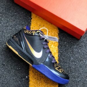 Nike Zoom Kobe 4 (Pop) ? Finals ? Black/Metallic Gold-Concord