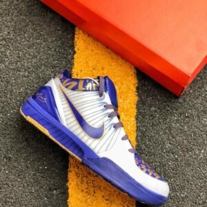 Nike Zoom Kobe 4 (Pop) ? MVP NBA Finals ? White/Concord-Metallic Gold