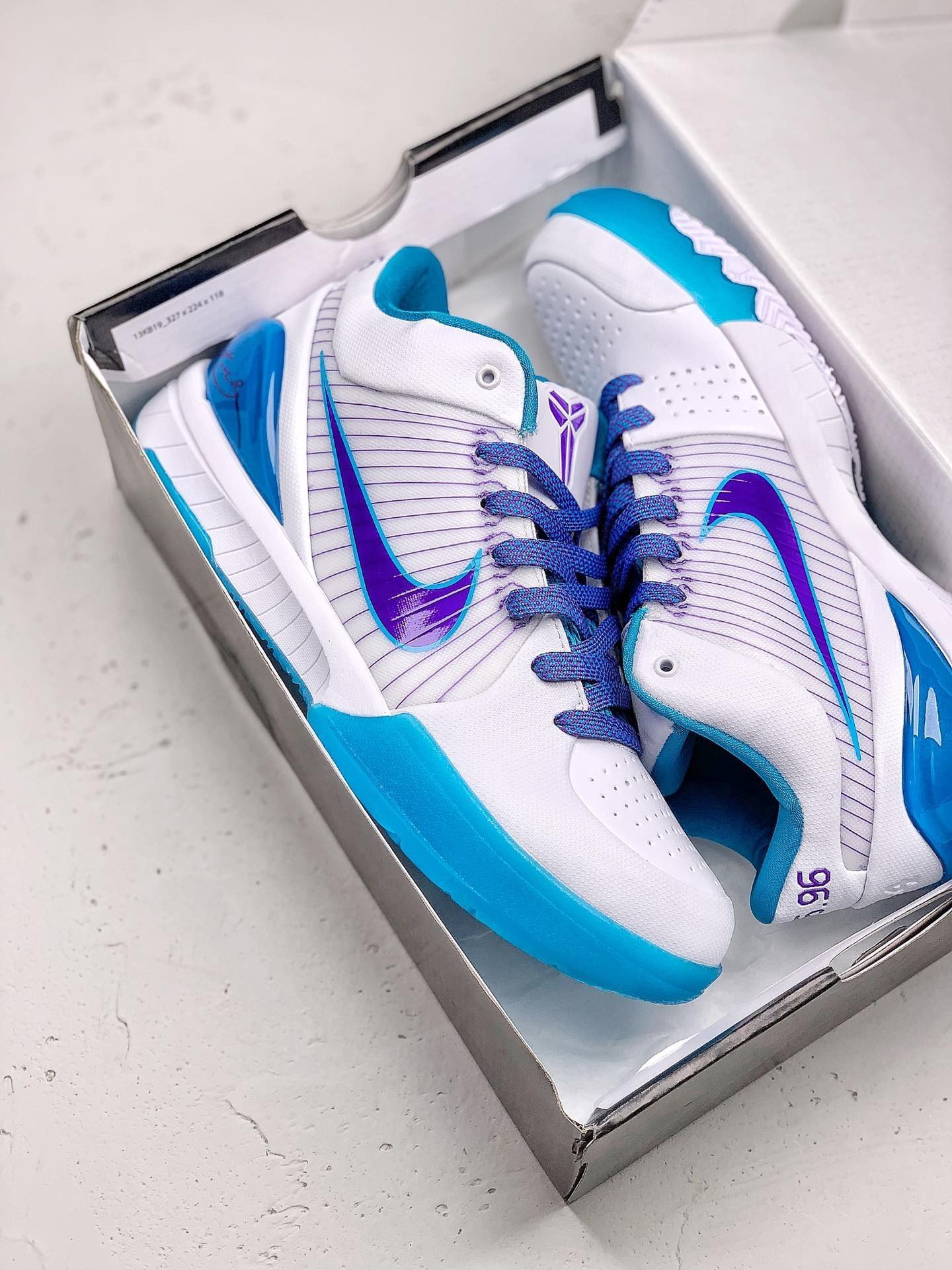 Nike Zoom Kobe 4 Protro ? Draft Day ? White/Orion Blue-Varsity Purple