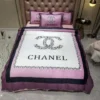 Chanel purple logo Bedding Sets