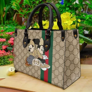 Limited Edition Gucci Mickey mouse Leather handbag purse Luxury