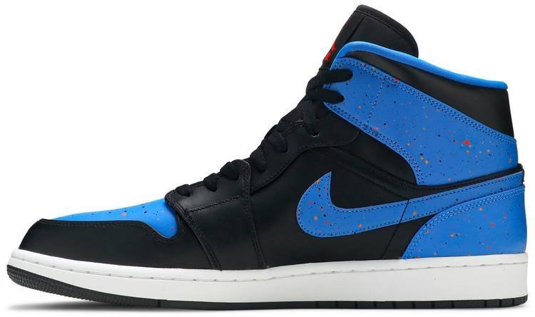 Air Jordan 1 Mid 'Royal Splatter' 554724-048 - Image 2
