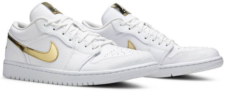 Air Jordan 1 Retro Low 'White Metallic Gold' CZ4776-100 - Image 5