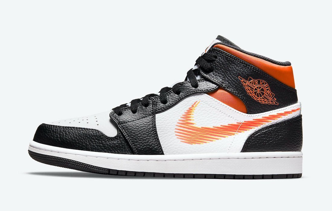 Air Jordan 1 Mid 'Zig Zag Swoosh' DN4929-100 - Image 3