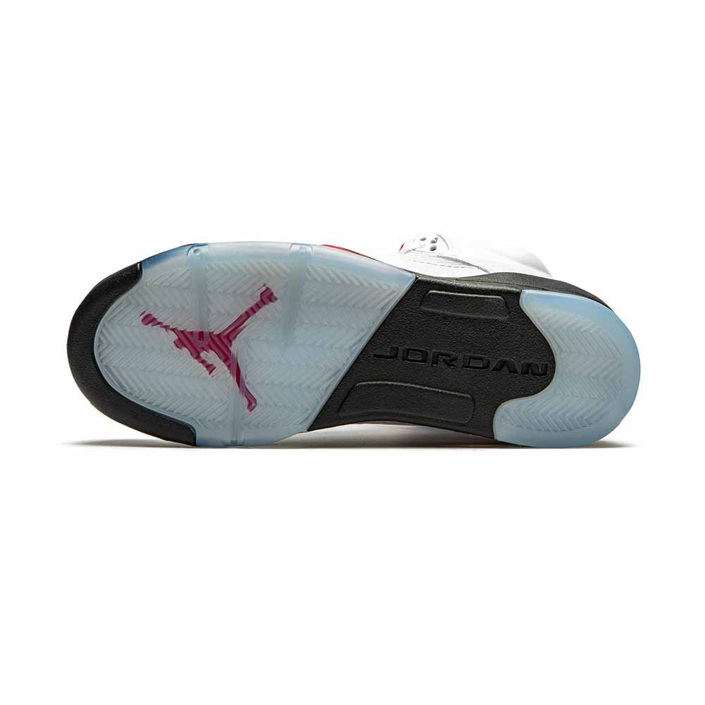 Youth Air Jordan 5 Retro GS “Fire Red Silver Tongue” - Image 5