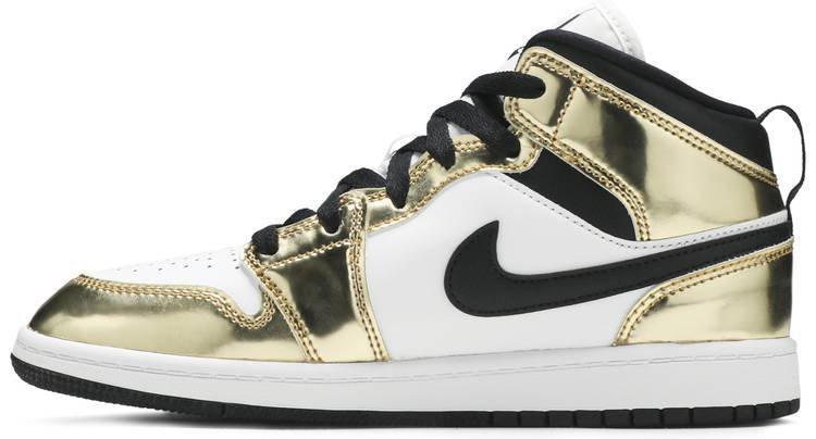 Air Jordan 1 Mid SE PS 'Metallic Gold' DC1422-700 - Image 2