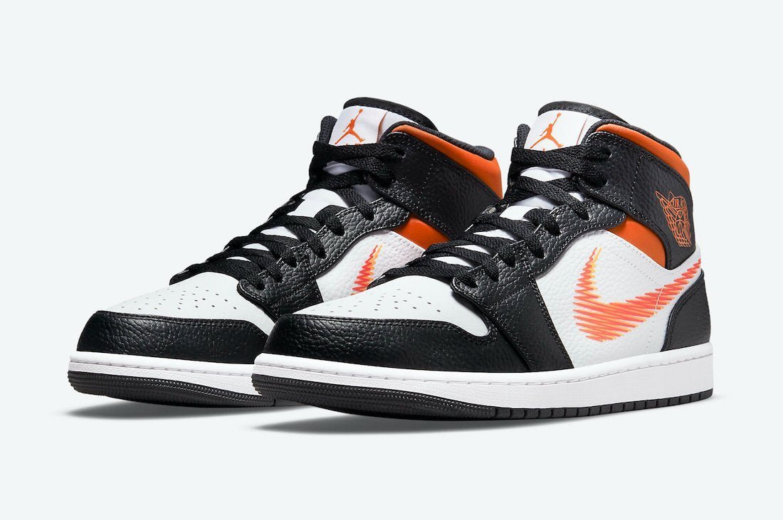 Air Jordan 1 Mid 'Zig Zag Swoosh' DN4929-100 - Image 4