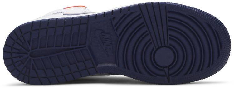 Air Jordan 1 Mid GS 'White Deep Royal Blue' 554725-131 - Image 5