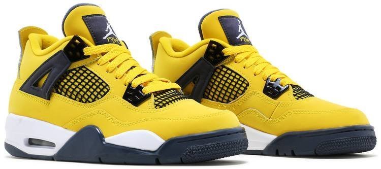 Air Jordan 4 Retro GS 'Lightning' 2021 408452-700 - Image 3