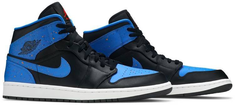 Air Jordan 1 Mid 'Royal Splatter' 554724-048 - Image 3