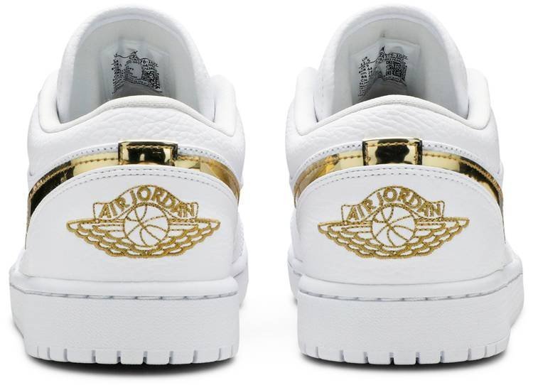 Air Jordan 1 Retro Low 'White Metallic Gold' CZ4776-100 - Image 4