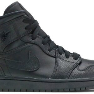 Air Jordan 1 Mid 'Triple Black' 554724-091