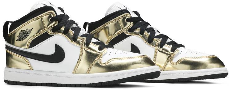 Air Jordan 1 Mid SE PS 'Metallic Gold' DC1422-700 - Image 3