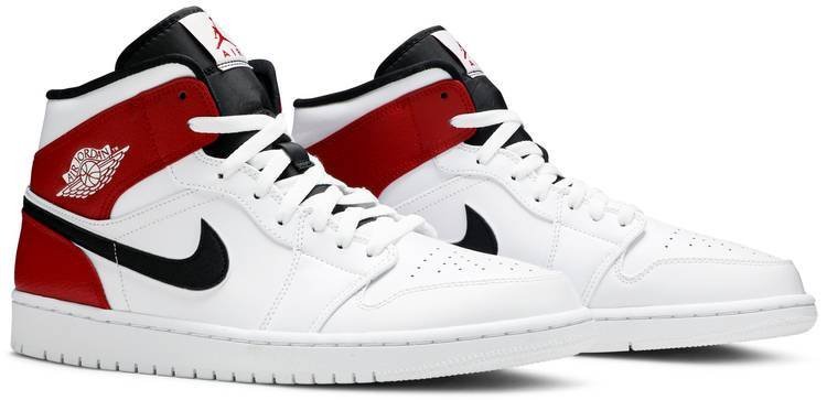 Air Jordan 1 Mid 'White Chicago' 554724-116 - Image 3