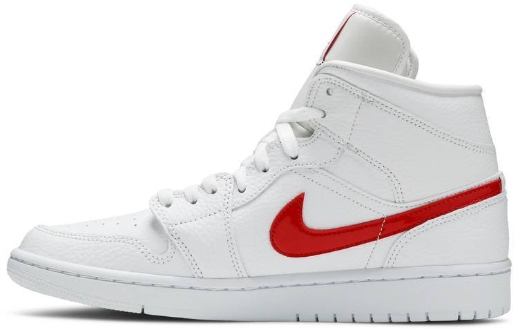 Air Jordan 1 Mid 'White University Red' BQ6472-106 - Image 2