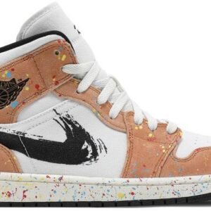 Air Jordan 1 Mid SE 'Brushstroke Paint Splatter' DA8005-100