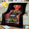 Chanel No.5 Colorful Mixed Media Perfume Bottle In Black Background Blanket