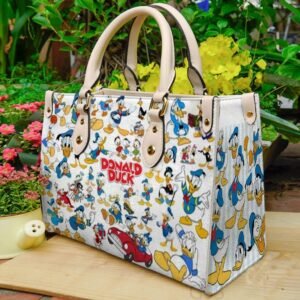Donald Duck Women Leather handbag purse