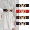 Fashion Waist Elastic Round Buckle Dress Belts Party Belt for Ladies LB_L_10