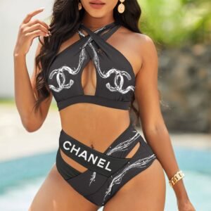 Luxury BM Two Pieces Bikinis Set Hollow Out Push Up Swimsuit DRG0018057408