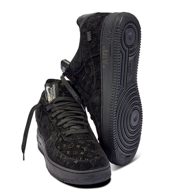 Louis Vuitton x Nike Air Force 1?07 LV8 Low Black - Image 3