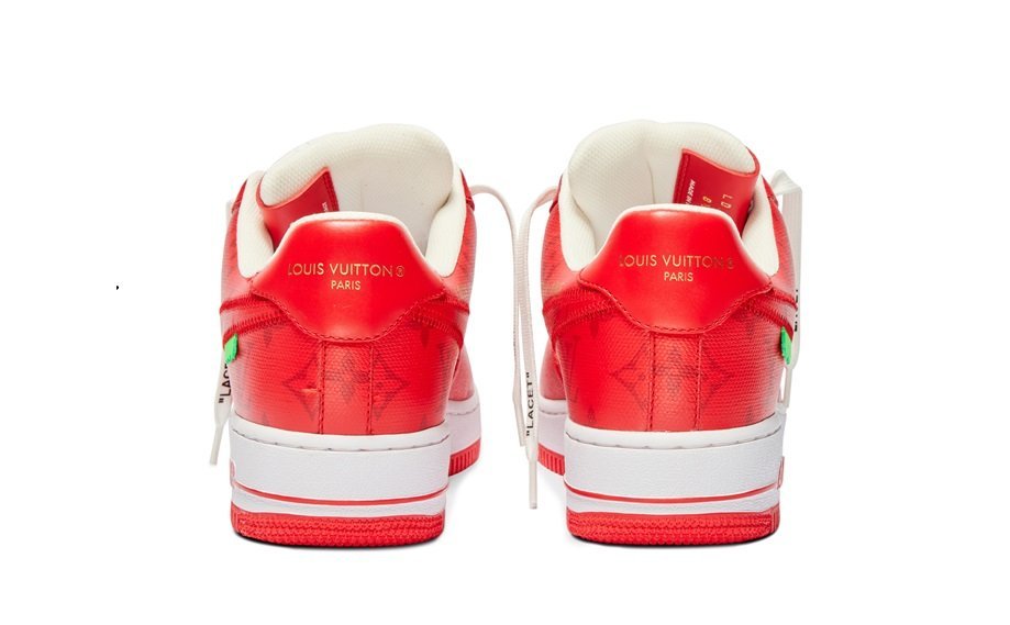 Louis Vuitton x Nike Air Force 1?07 LV8 Low Red - Image 4