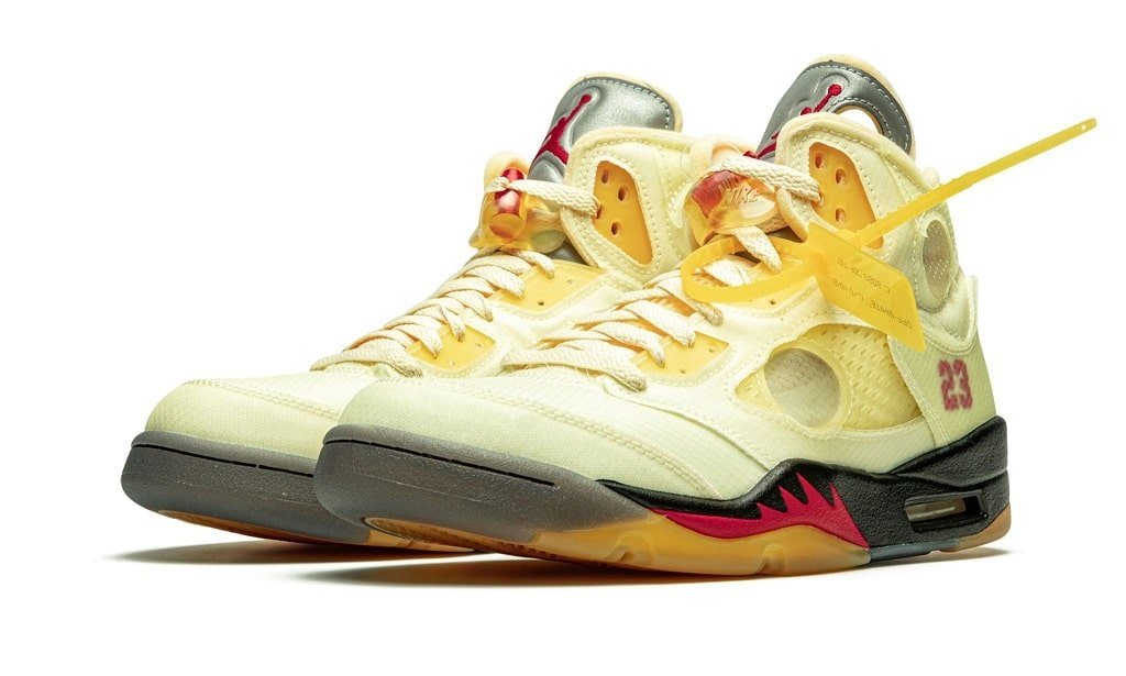 Nike Air Jordan 5 Retro Off-White Sail - Image 2