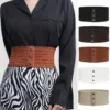 Versatile Women's Elastic Snap-Button Corset Belts Stretchy Wide Waistbands LB_L_06