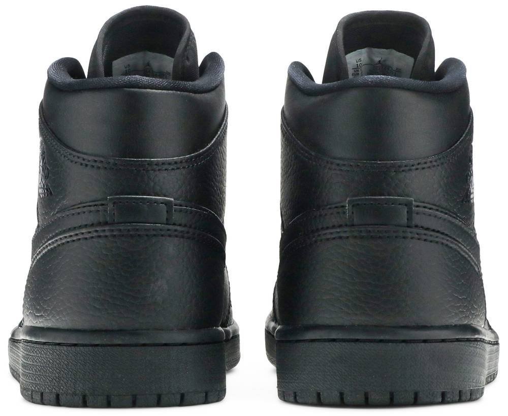 Air Jordan 1 Mid 'Triple Black' 554724-091 - Image 4