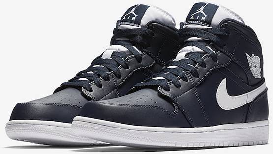 Air Jordan 1 Retro Mid 'Obsidian' 554724-402 - Image 3