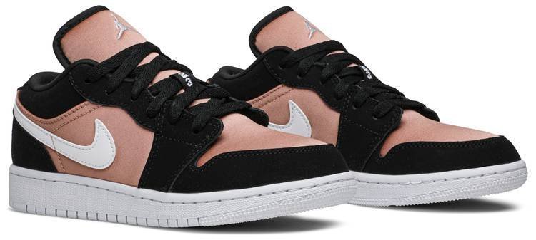 Air Jordan 1 Low GS 'White Rose Gold' 554723-090 - Image 3