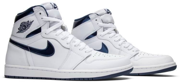 Air Jordan 1 Retro High OG 'Metallic Navy' 555088-106 - Image 3