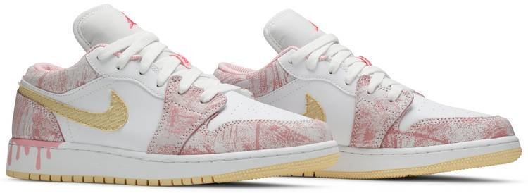 Air Jordan 1 Low GS 'Strawberry Ice Cream' CW7104-601 - Image 3