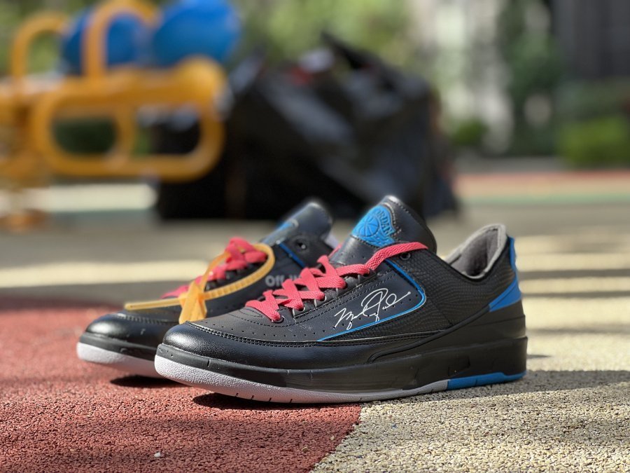 Off-White x Air Jordan 2 Retro Low SP 'Black Royal' DJ4375-004 - Image 2
