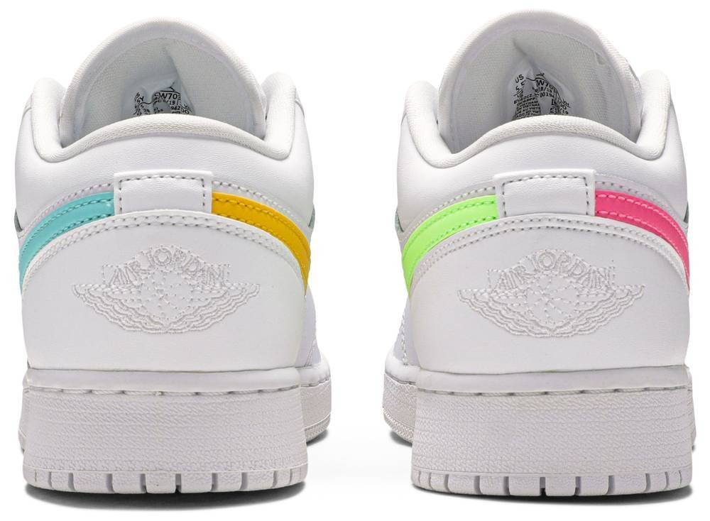 Air Jordan 1 Low GS 'White Neon' CW7035-100 - Image 4