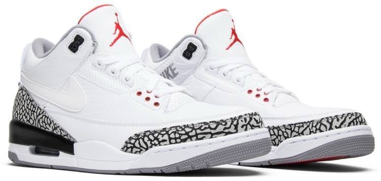 Air Jordan 3 Retro JTH NRG 'White Cement' AV6683-160 - Image 3