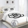 Chanel big flowers luxury brand premium bedding set for bedroom luxury bedspread duvet cover set with pillowcases home decoration Bedding Sets
