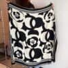 Luxury shawl black and white 492#